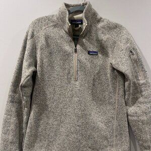 Patagonia Women's Better Sweater 1/4 Zip Fleece Size Medium and Color Oatmeal